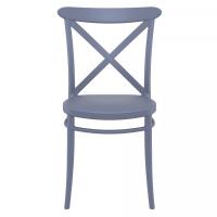 Cross Resin Outdoor Chair Dark Gray ISP254-DGR - 2