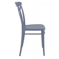 Cross Resin Outdoor Chair Dark Gray ISP254-DGR - 3