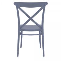 Cross Resin Outdoor Chair Dark Gray ISP254-DGR - 4
