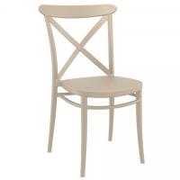 Cross Resin Outdoor Chair Taupe ISP254-DVR