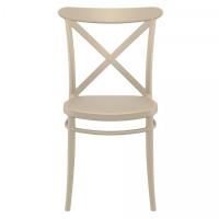 Cross Resin Outdoor Chair Taupe ISP254-DVR - 2