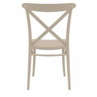 Cross Resin Outdoor Chair Taupe ISP254-DVR - 4