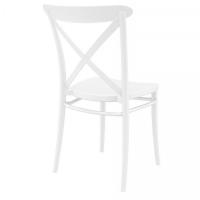 Cross Resin Outdoor Chair White ISP254-WHI - 2
