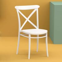 Cross Resin Outdoor Chair White ISP254-WHI - 6