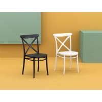 Cross Resin Outdoor Chair White ISP254-WHI - 10