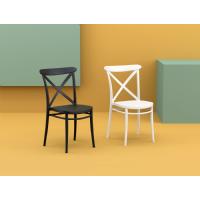 Cross Resin Outdoor Chair Black ISP254-BLA - 12