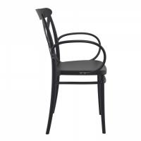 Cross XL Resin Outdoor Arm Chair Black ISP256-BLA - 3