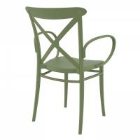 Cross XL Resin Outdoor Arm Chair Olive Green ISP256-OLG - 1