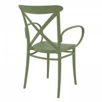 Cross XL Resin Outdoor Arm Chair Olive Green ISP256-OLG - 1