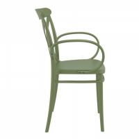 Cross XL Resin Outdoor Arm Chair Olive Green ISP256-OLG - 3