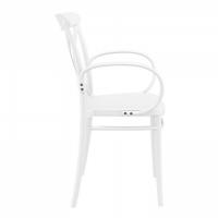 Cross XL Resin Outdoor Arm Chair White ISP256-WHI - 4