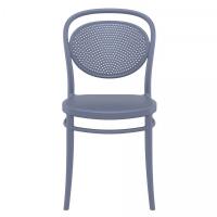 Marcel Resin Outdoor Chair Dark Gray ISP257-DGR - 2