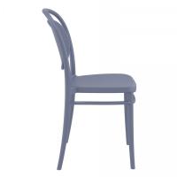 Marcel Resin Outdoor Chair Dark Gray ISP257-DGR - 3