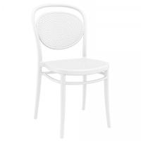 Marcel Resin Outdoor Chair White ISP257-WHI