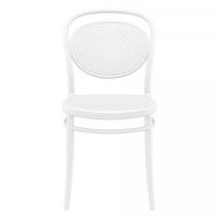 Marcel Resin Outdoor Chair White ISP257-WHI - 2