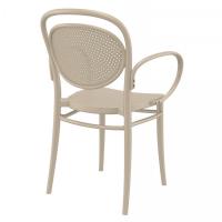 Marcel XL Resin Outdoor Arm Chair Taupe ISP258-DVR - 1
