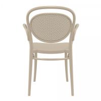 Marcel XL Resin Outdoor Arm Chair Taupe ISP258-DVR - 4