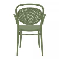 Marcel XL Resin Outdoor Arm Chair Olive Green ISP258-OLG - 4