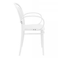 Marcel XL Resin Outdoor Arm Chair White ISP258-WHI - 3