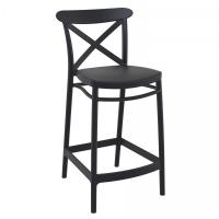 Cross Counter Stool Black ISP264-BLA