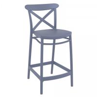 Cross Counter Stool Dark Gray ISP264-DGR