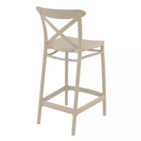 Cross Counter Stool Taupe ISP264-DVR - 1