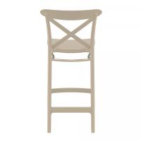 Cross Counter Stool Taupe ISP264-DVR - 4