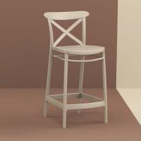 Cross Counter Stool Taupe ISP264-DVR - 5