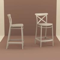 Cross Counter Stool Taupe ISP264-DVR - 7