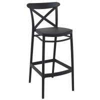 Cross Bar Stool Black ISP266-BLA