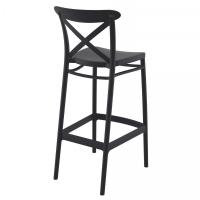 Cross Bar Stool Black ISP266-BLA - 1