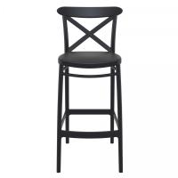 Cross Bar Stool Black ISP266-BLA - 2