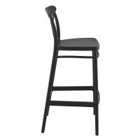 Cross Bar Stool Black ISP266-BLA - 3