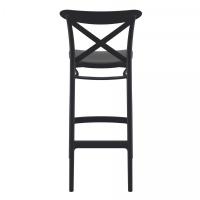 Cross Bar Stool Black ISP266-BLA - 4