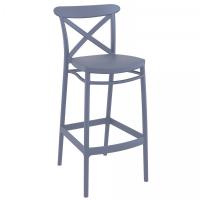 Cross Bar Stool Dark Gray ISP266-DGR