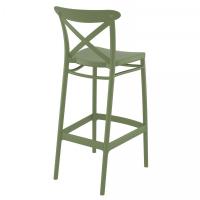 Cross Bar Stool Olive Green ISP266-OLG - 1