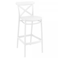 Cross Bar Stool White ISP266-WHI