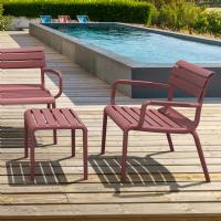 Paris Outdoor Club Lounge Chair Marsala ISP275-MSL - 1