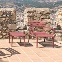 Paris Outdoor Club Lounge Chair Marsala ISP275-MSL - 7