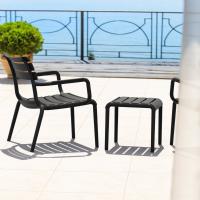 Paris Outdoor Side Table Black ISP277-BLA - 4