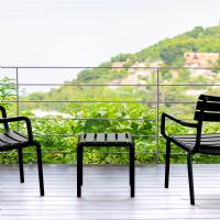 Paris Outdoor Side Table Black ISP277-BLA - 5