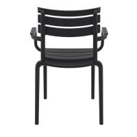 Paris Resin Outdoor Arm Chair Black ISP282-BLA - 4
