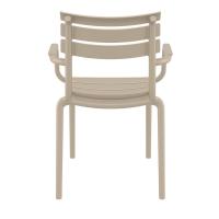 Paris Resin Outdoor Arm Chair Taupe ISP282-DVR - 4