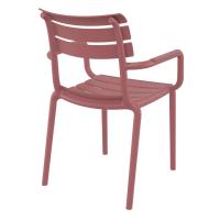 Paris Resin Outdoor Arm Chair Marsala ISP282-MSL - 5