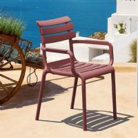 Paris Resin Outdoor Arm Chair Marsala ISP282-MSL - 9