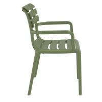 Paris Resin Outdoor Arm Chair Olive Green ISP282-OLG - 2