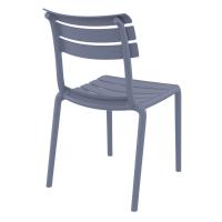Helen Resin Outdoor Chair Dark Gray ISP284-DGR - 1