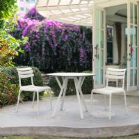 Helen Resin Outdoor Chair White ISP284-WHI - 2