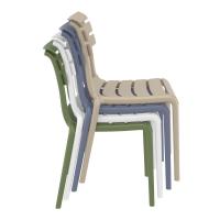 Helen Resin Outdoor Chair Dark Gray ISP284-DGR - 7