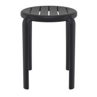 Tom Resin Dining Stool Black ISP286-BLA - 1